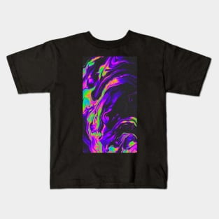 Neon Galaxy Pattern Kids T-Shirt
